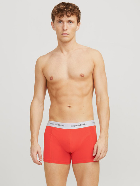 Jack & Jones Sada pěti pánských boxerek v oranžové, modré a černé barvě Jack & Jones