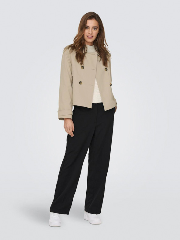 ONLY Béžový dámská krátký trenčkot ONLY April