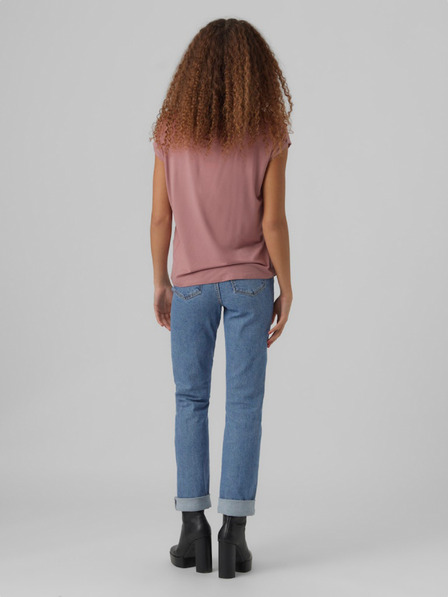 Vero Moda Růžové dámské tričko Vero Moda Ava