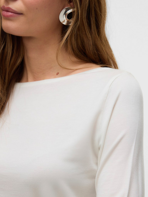 AWARE by VERO MODA Bílé dámské tričko AWARE by VERO MODA Fiona