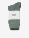Jack & Jones Sada tří párů pánských ponožek v černé, šedé a zelené barvě Jack & Jones