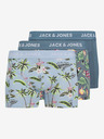 Jack & Jones Sada tří pánských modrých boxerek Jack & Jones