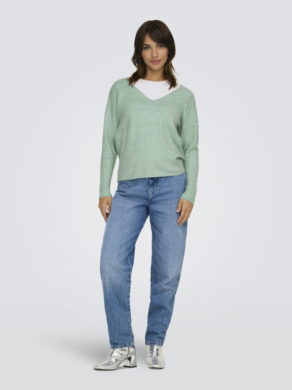 ONLY Zelený dámský svetr ONLY Rica