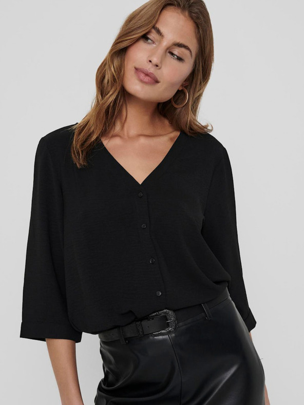 Jacqueline de Yong Černá dámská halenka JDY Lion