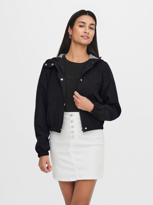 Jacqueline de Yong Černá dámská bunda JDY Hazen