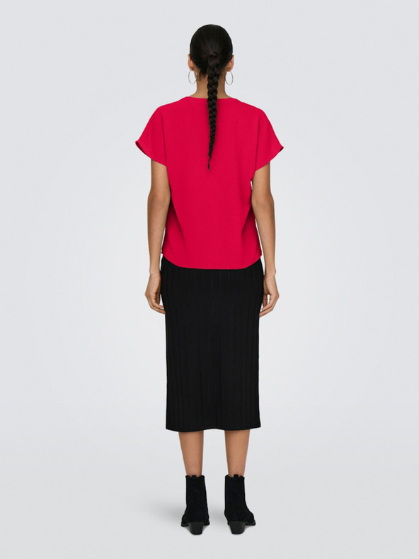 Jacqueline de Yong Červená dámská halenka JDY Lion