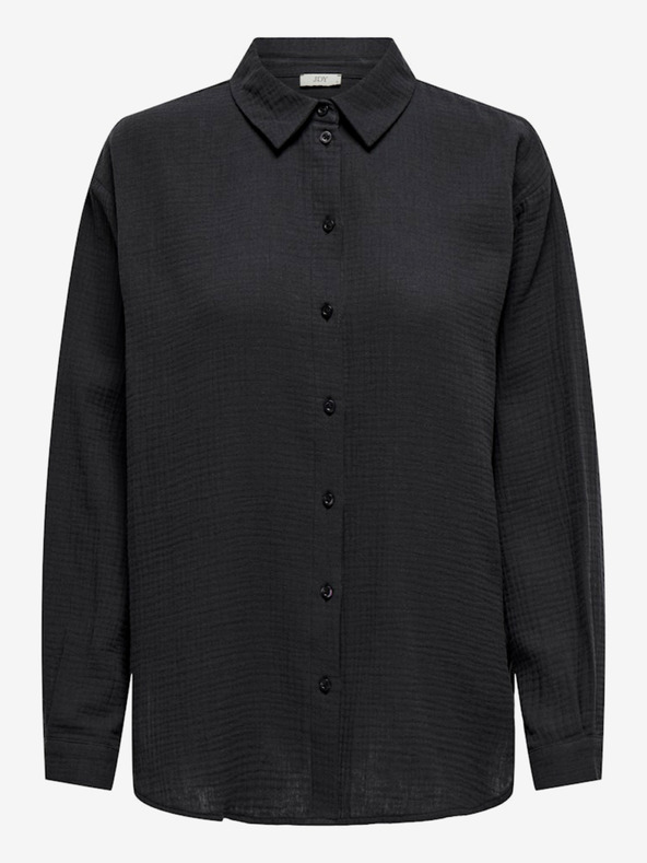 Jacqueline de Yong Tmavě šedá dámská košile JDY