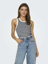 Jacqueline de Yong Bílo-modrý dámský pruhovaný top JDY Aya