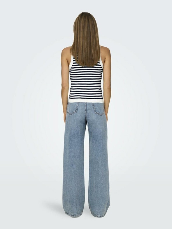 Jacqueline de Yong Bílo-modrý dámský pruhovaný top JDY Aya