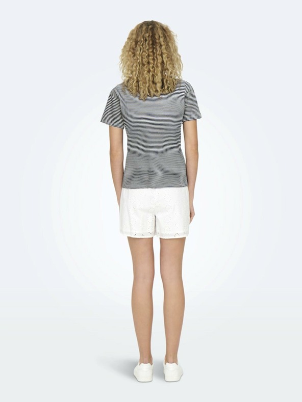 Jacqueline de Yong Bílo-modré dámské pruhované tričko JDY Pisa