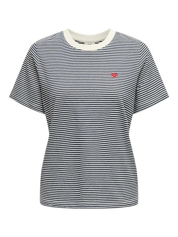 Jacqueline de Yong Bílo-modré dámské pruhované tričko JDY Pisa