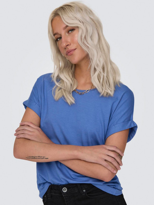 ONLY Modré dámské tričko ONLY