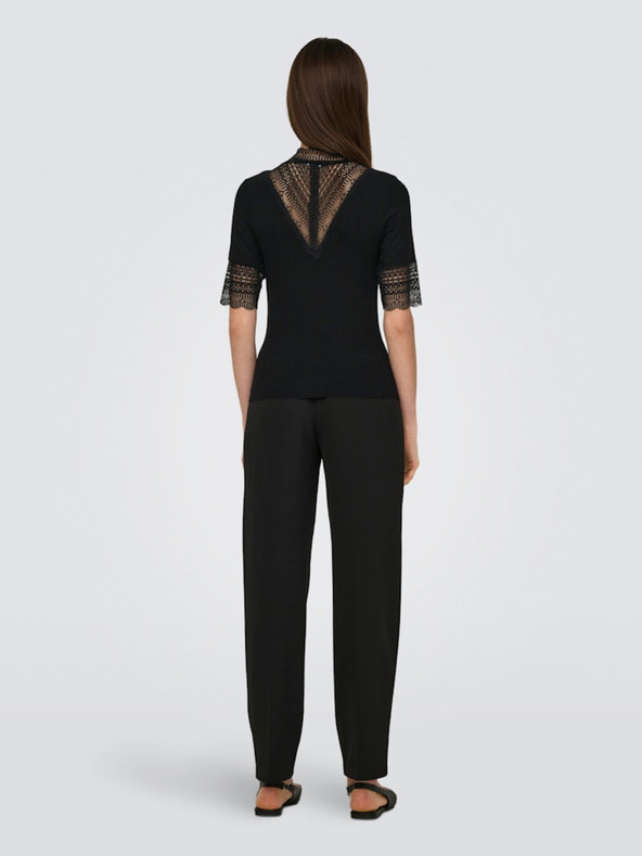 ONLY Černé dámské tričko ONLY Tilde