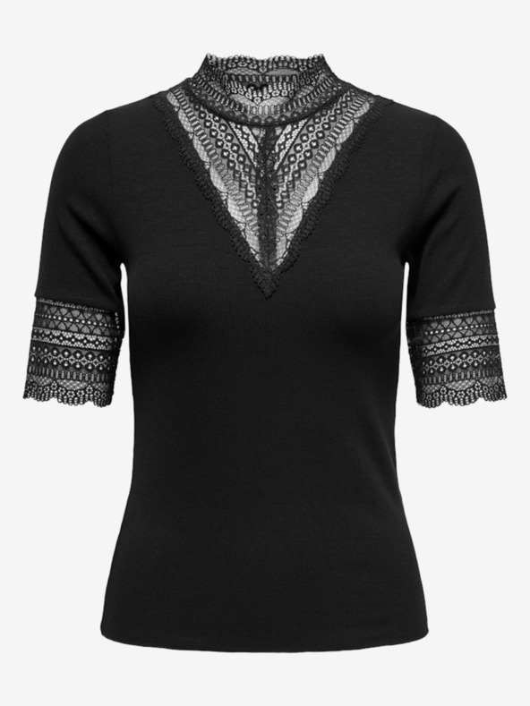 ONLY Černé dámské tričko ONLY Tilde