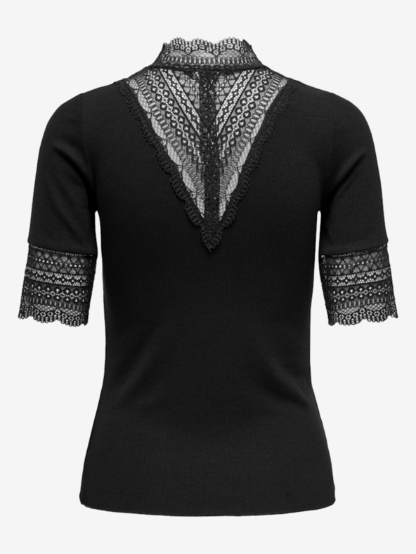 ONLY Černé dámské tričko ONLY Tilde