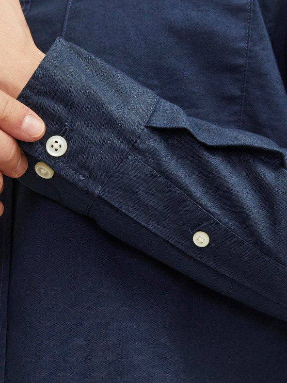 Jack & Jones Tmavě modrá pánská košile Jack & Jones Brook