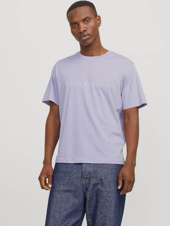 Jack & Jones Světle fialové pánské tričko Jack & Jones Star