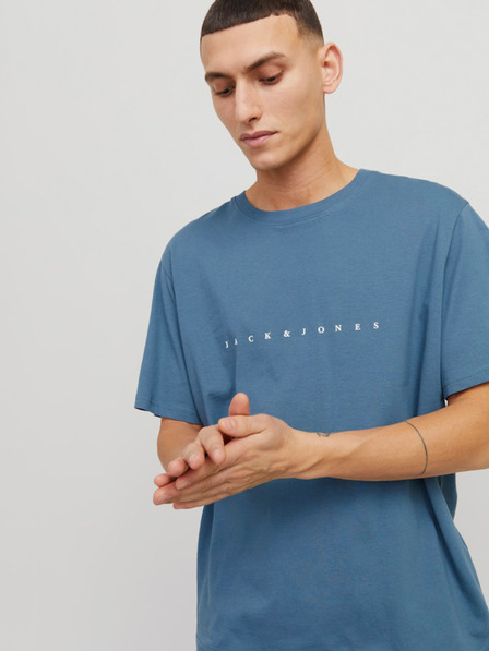 Jack & Jones Modré pánské tričko Jack & Jones Star