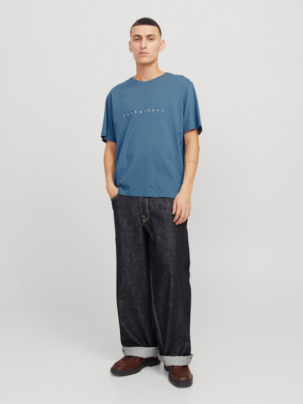 Jack & Jones Modré pánské tričko Jack & Jones Star