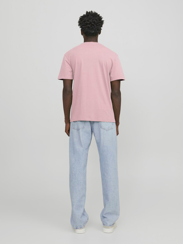 Jack & Jones Růžové pánské tričko Jack & Jones Star