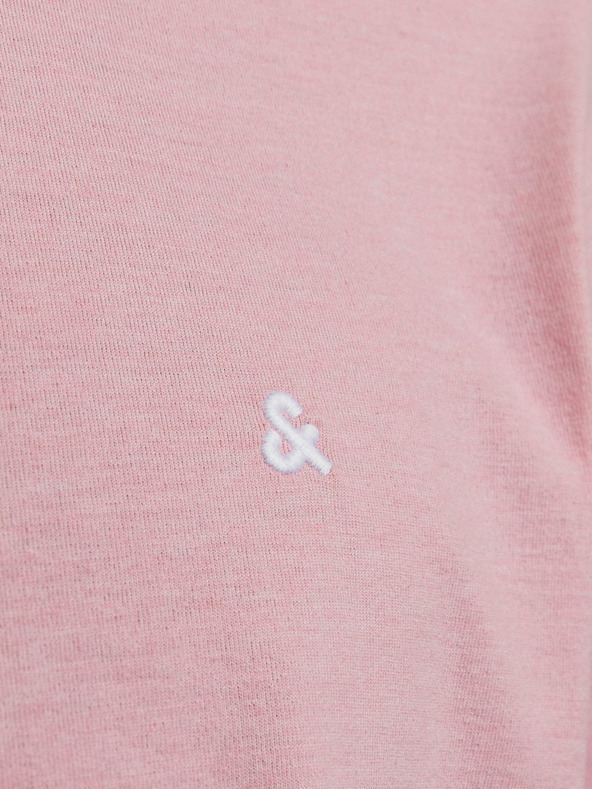 Jack & Jones Růžové pánské tričko Jack & Jones Paulos