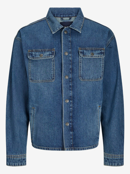 Jack & Jones Modrá pánská džínová košilová bunda Jack & Jones