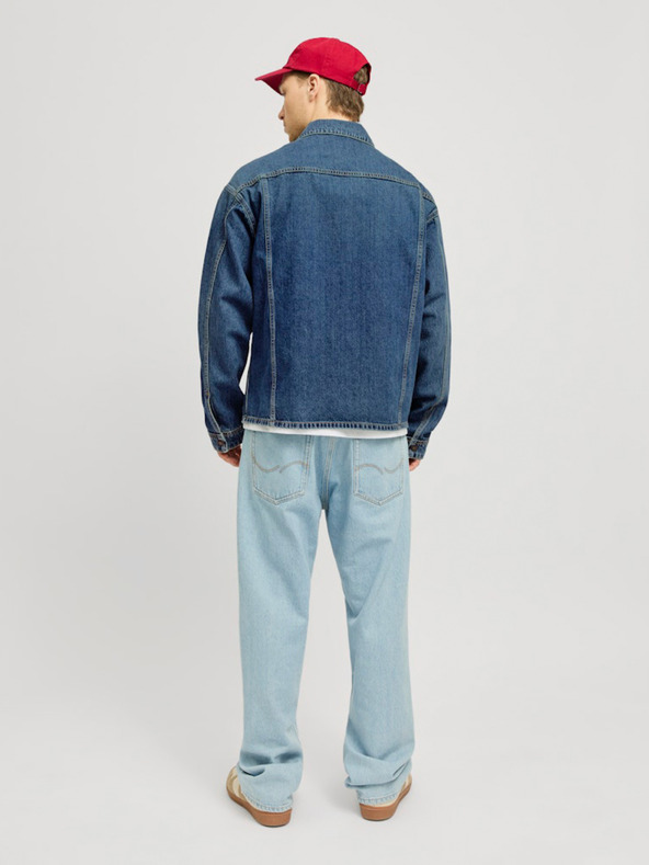 Jack & Jones Modrá pánská džínová košilová bunda Jack & Jones