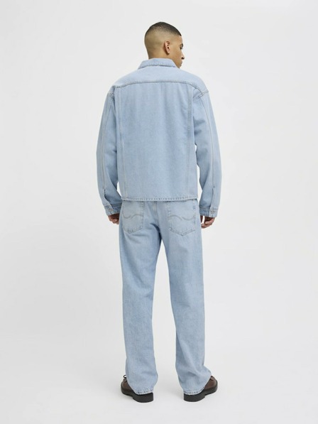 Jack & Jones Světle modrá pánská džínová košilová bunda Jack & Jones Hase