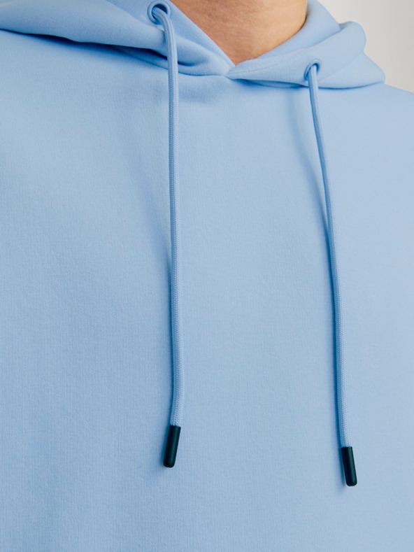 Jack & Jones Modrá pánská mikina s kapucí Jack & Jones Bradley