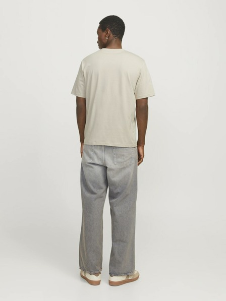 Jack & Jones Béžové pánské tričko Jack & Jones Vesterbro
