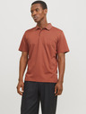 Jack & Jones Cihlové pánské polo tričko Jack & Jones Crodney