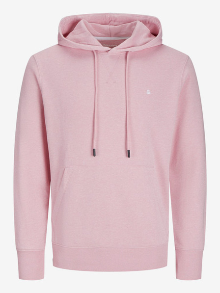 Jack & Jones Růžová pánská mikina s kapucí Jack & Jones Paulos