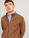 Jack & Jones Hnědá pánská bunda v semišové úpravě Jack & Jones Dylan