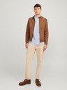 Jack & Jones Hnědá pánská bunda v semišové úpravě Jack & Jones Dylan