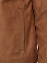 Jack & Jones Hnědá pánská bunda v semišové úpravě Jack & Jones Dylan