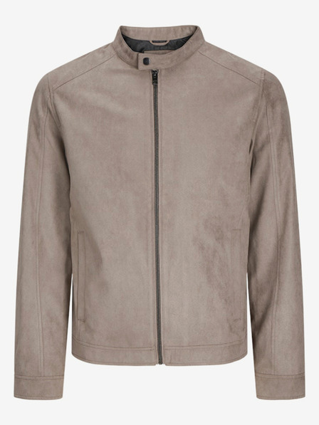 Jack & Jones Béžová pánská bunda v semišové úpravě Jack & Jones Dylan