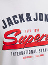 Jack & Jones Bílé pánské tričko Jack & Jones Logo