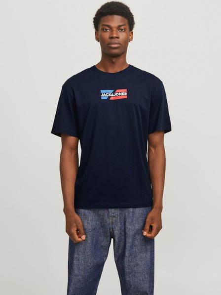 Jack & Jones Tmavě modré pánské tričko Jack & Jones Corp