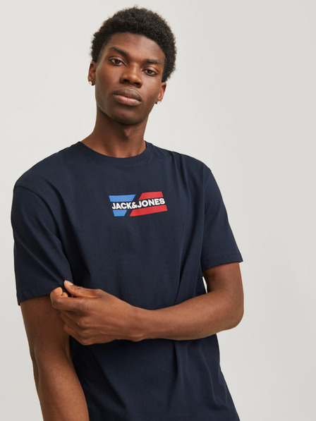 Jack & Jones Tmavě modré pánské tričko Jack & Jones Corp