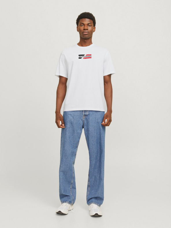 Jack & Jones Bílé pánské tričko Jack & Jones Corp