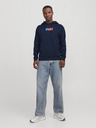 Jack & Jones Tmavě modrá pánská mikina s kapucí Jack & Jones Corp