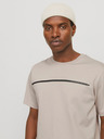 Jack & Jones Béžové pánské tričko Jack & Jones Fusion