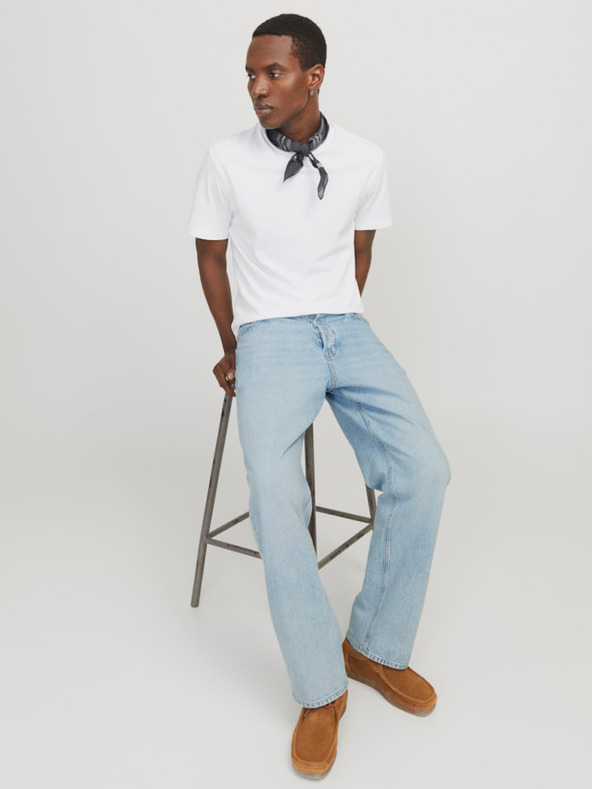 Jack & Jones Světle modré pánské baggy džíny Jack & Jones Alex