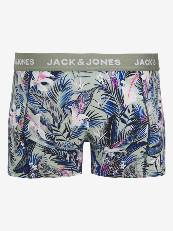 Jack & Jones Sada tří pánských boxerek v modré, zelené a černé barvě Jack & Jones