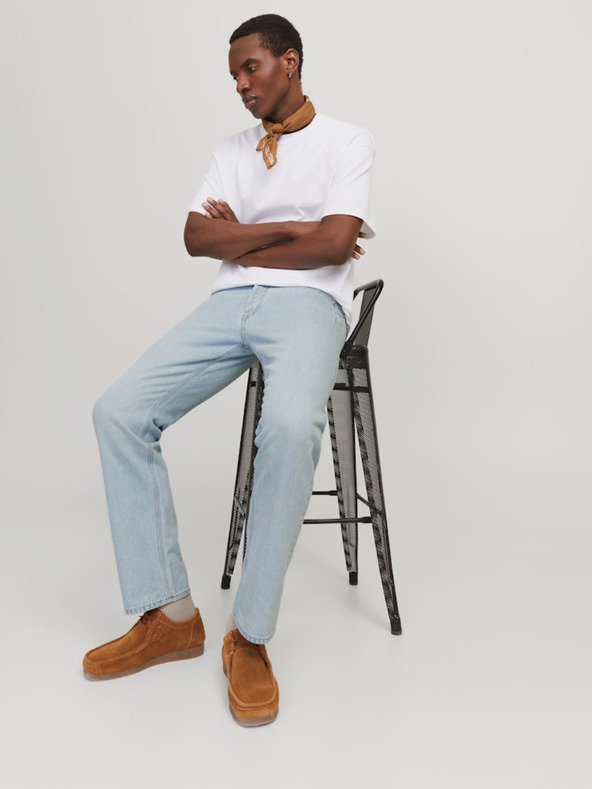 Jack & Jones Světle modré pánské relaxed džíny Jack & Jones Chris