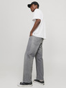 Jack & Jones Světle šedé pánské loose džíny Jack & Jones Eddie