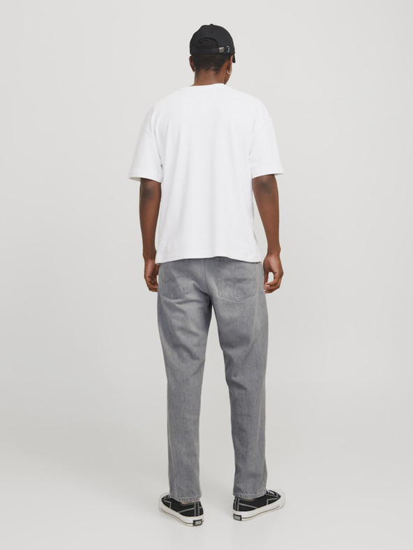 Jack & Jones Světle šedé pánské loose džíny Jack & Jones Eddie