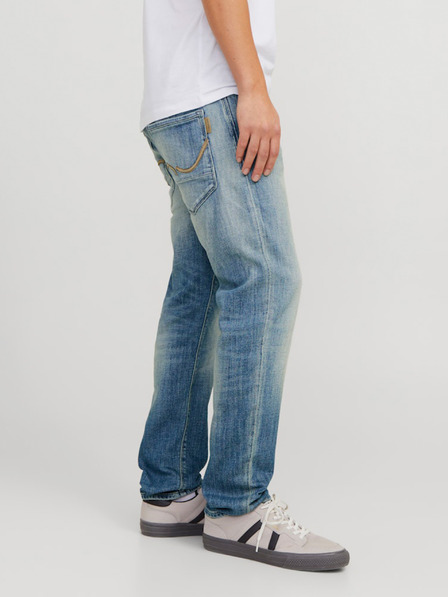Jack & Jones Modré pánské tapered  fit džíny Jack & Jones Mike