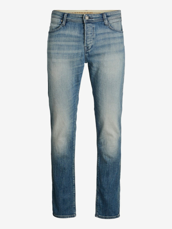 Jack & Jones Modré pánské tapered  fit džíny Jack & Jones Mike