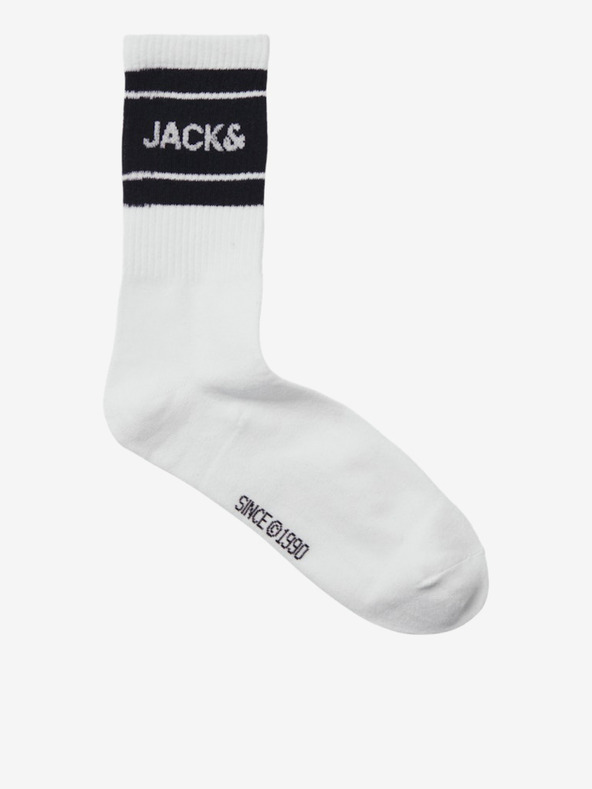 Jack & Jones Sada tří párů pánských ponožek v bílé a modré barvě Jack & Jones